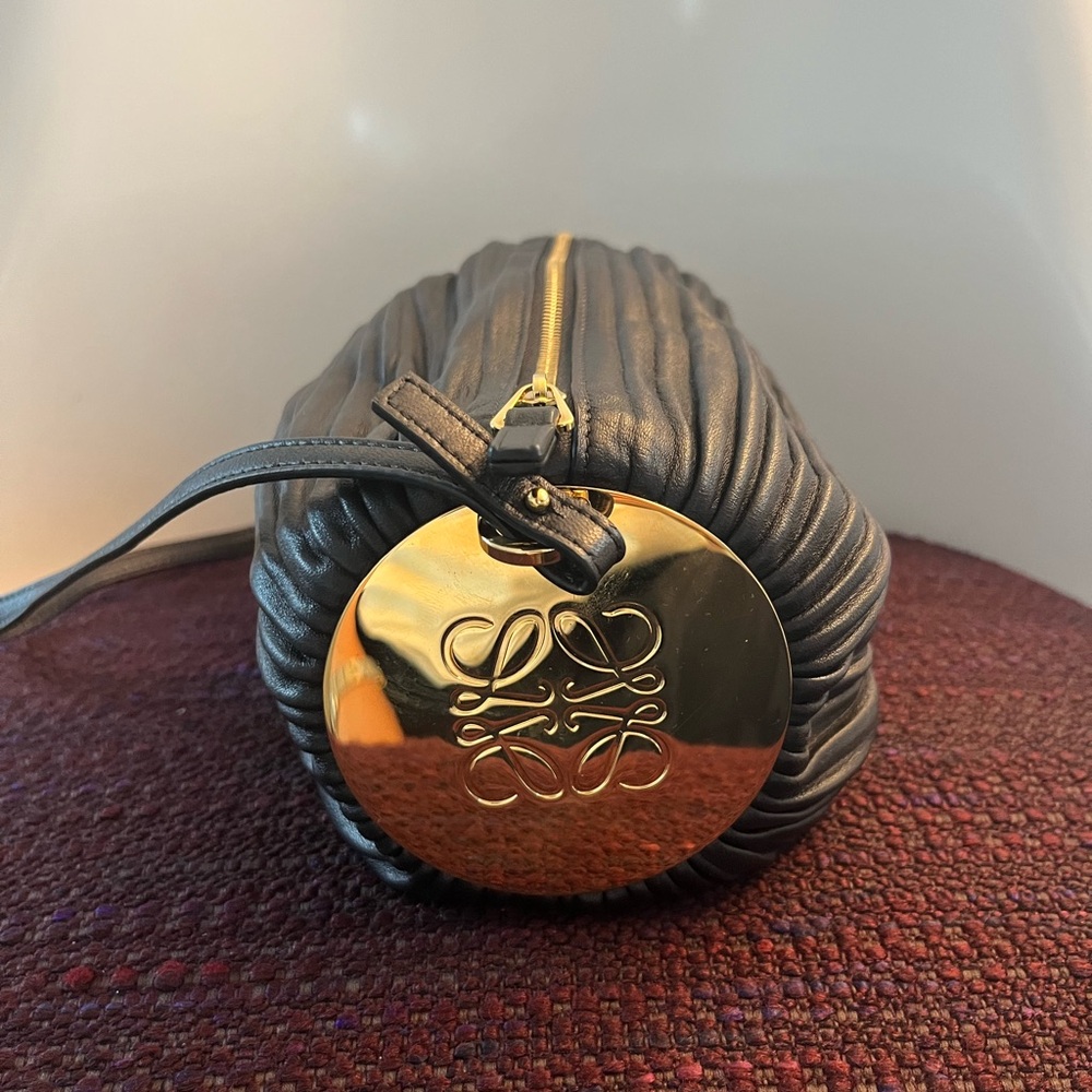 Loewe bracelet pleated leather shoulder bag